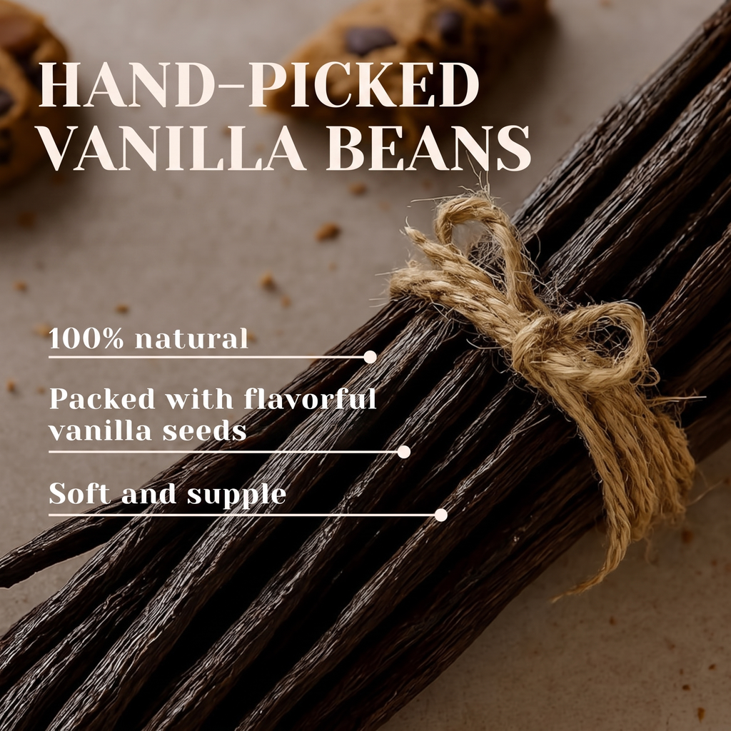Bourbon Vanilla Beans, Grade A Gourmet, 16-18 cm